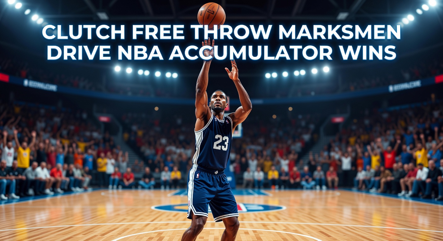 NBA player sinking a crucial free throw in the final seconds amid roaring crowd, highlighting clutch performance under pressure