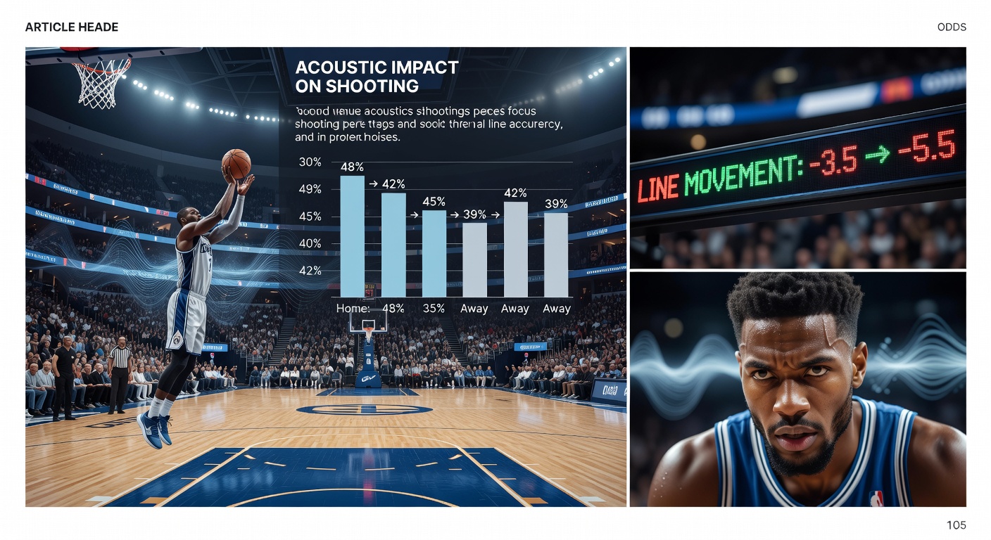 NBA arena interior showing crowd noise levels and court acoustics during a professional basketball game