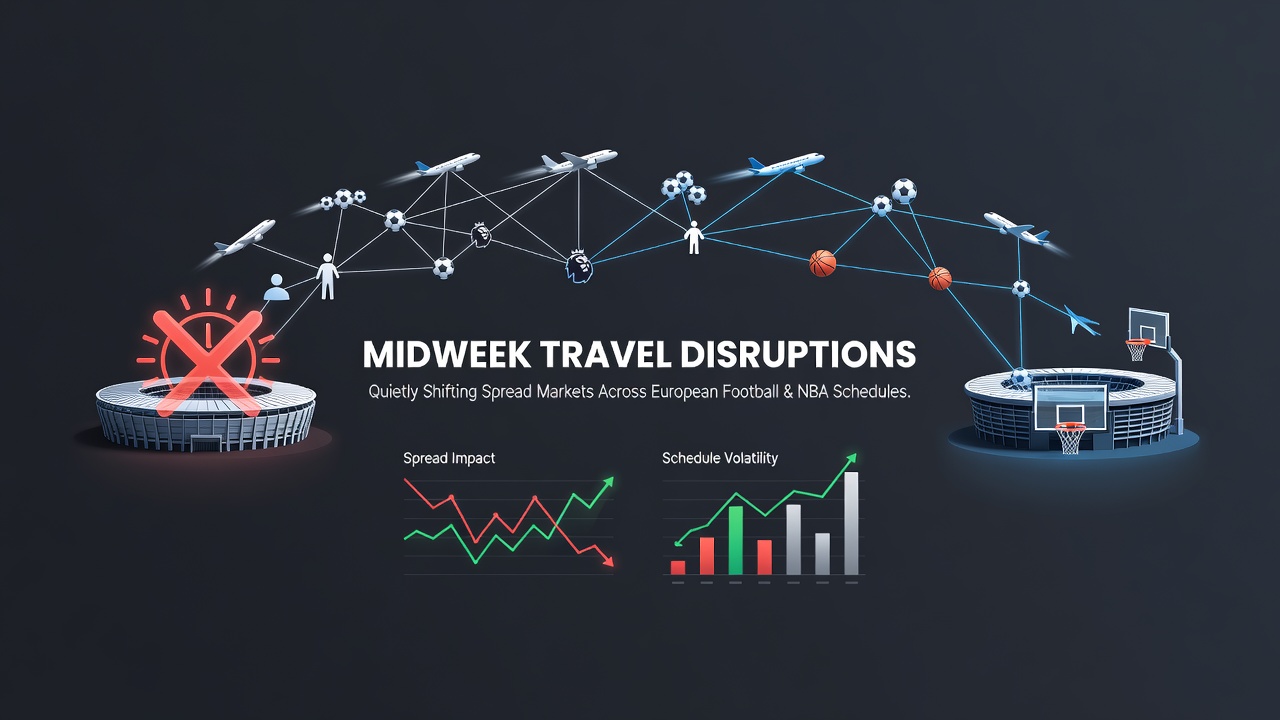 Airline delays affecting European football and NBA team travel schedules during midweek fixtures
