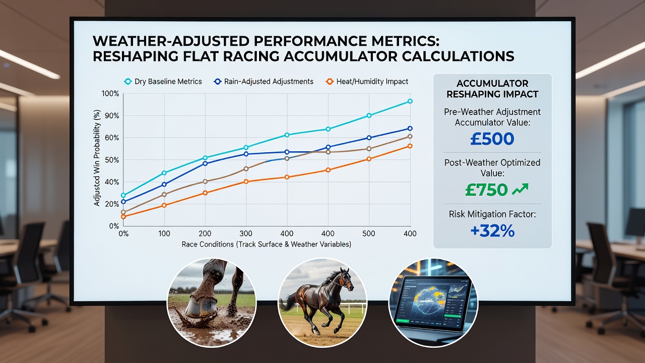Data visualization showing weather metrics overlaid on race performance charts